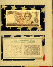 *Most Treasured Banknotes New Zealand 1 Dollar 1989 UNC P-169c AMT999714 Lucky