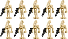 LEGO Star Wars B1 Battle Droid Minifigure LOT of 10 with Blasters GENUINE NEW