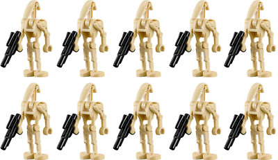 LEGO Star Wars B1 Battle Droid Minifigure LOT of 10 with Blasters GENUINE NEW