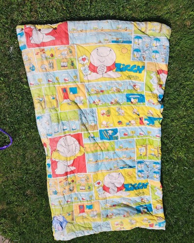 Vintage Ziggy Sleeping Bag Blanket See Photos Warn Brittle Worth Being Rescued - Picture 4 of 13