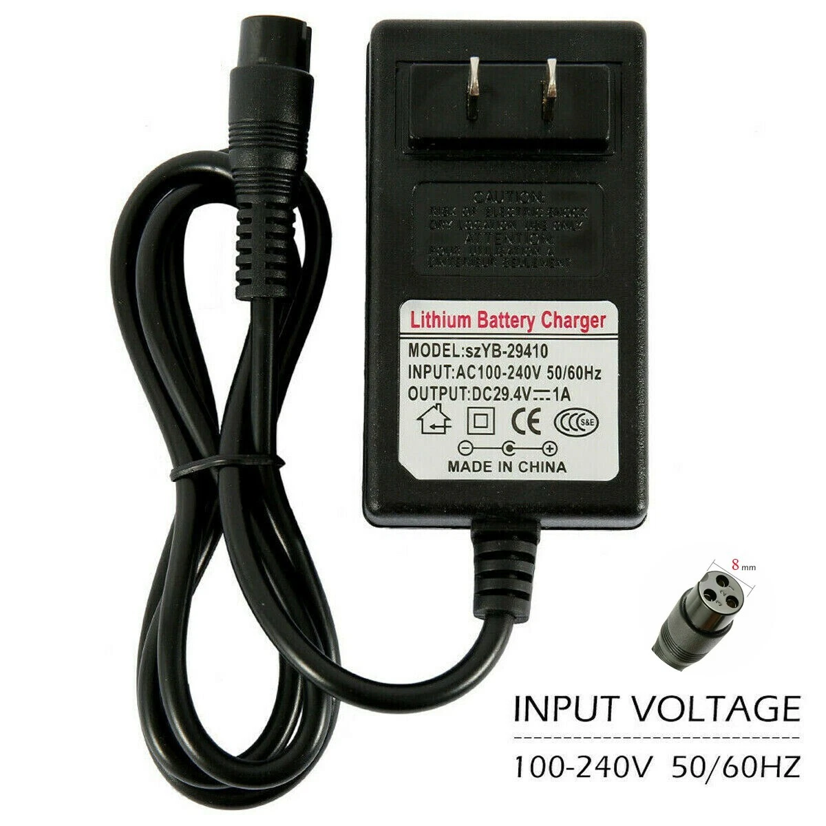29.4V 1A Charger DC Adapter For Jetson Rogue Hoverboard JROGU