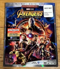 Avengers: Infinity War (Blu-ray, 2018) Like New with Over 2 Hours Bonus Content 