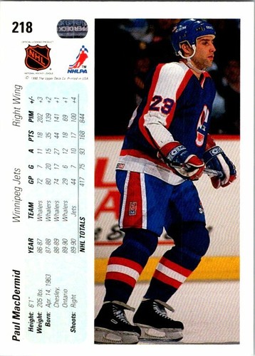 1990-91 Upper Deck Hockey - Pick Choose Your Cards #201-400 - Picture 31 of 395