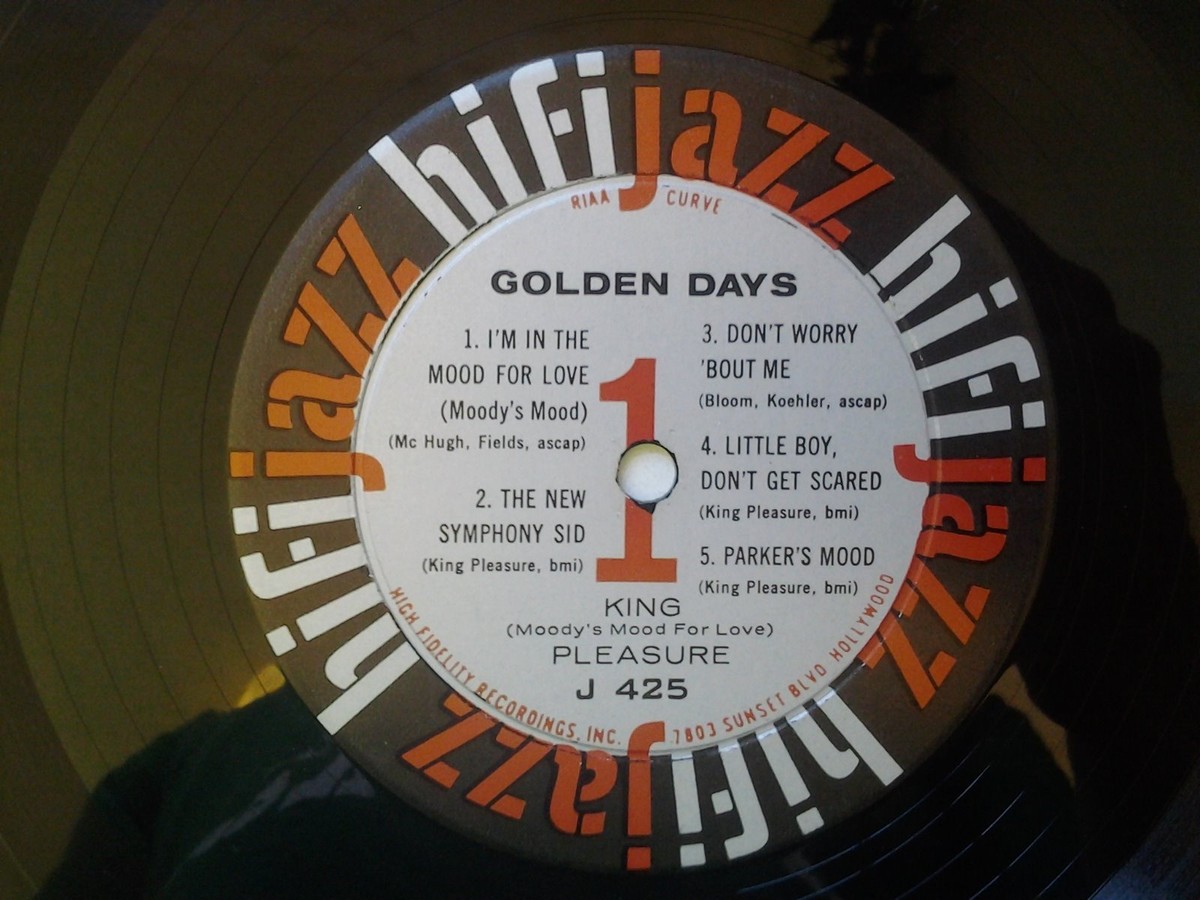 King Pleasure,Golden Days,HiFi Jazz J425,RARE 1st Pressing,1960