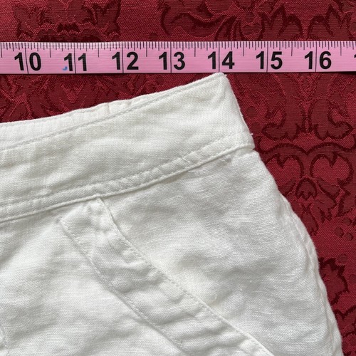 Chico's weiße Leinen Caprihose Größe 0,5 (USA Größe 6) - Bild 9 von 13