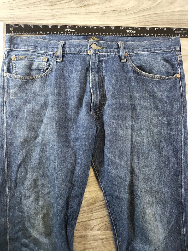 Polo Ralph Lauren Mens size 39x30 The Prospect Straight Blue - Image 2 of 4