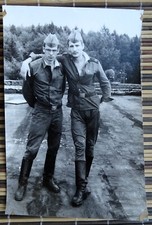2 Soviet soldiers friends. Vintage photo