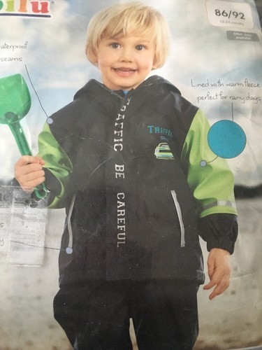Lupilu Kids Blue Waterproof Rain Jacket 