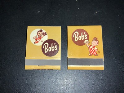 2 VTG MATCHBOOKS- BOB S BIG BOY HAMBURGER-PHOENIX-MINTY-FULL & UNSTRUCK- #J920