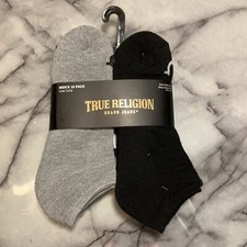 10-Pack of Mens True Religion Jeans Brand Low Cut Socks NWT 49