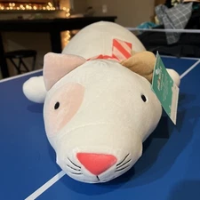 NEW WITH TAGS Cat Weighted Plush Throw Pillow Heavy Sensory Animal Pillowfort