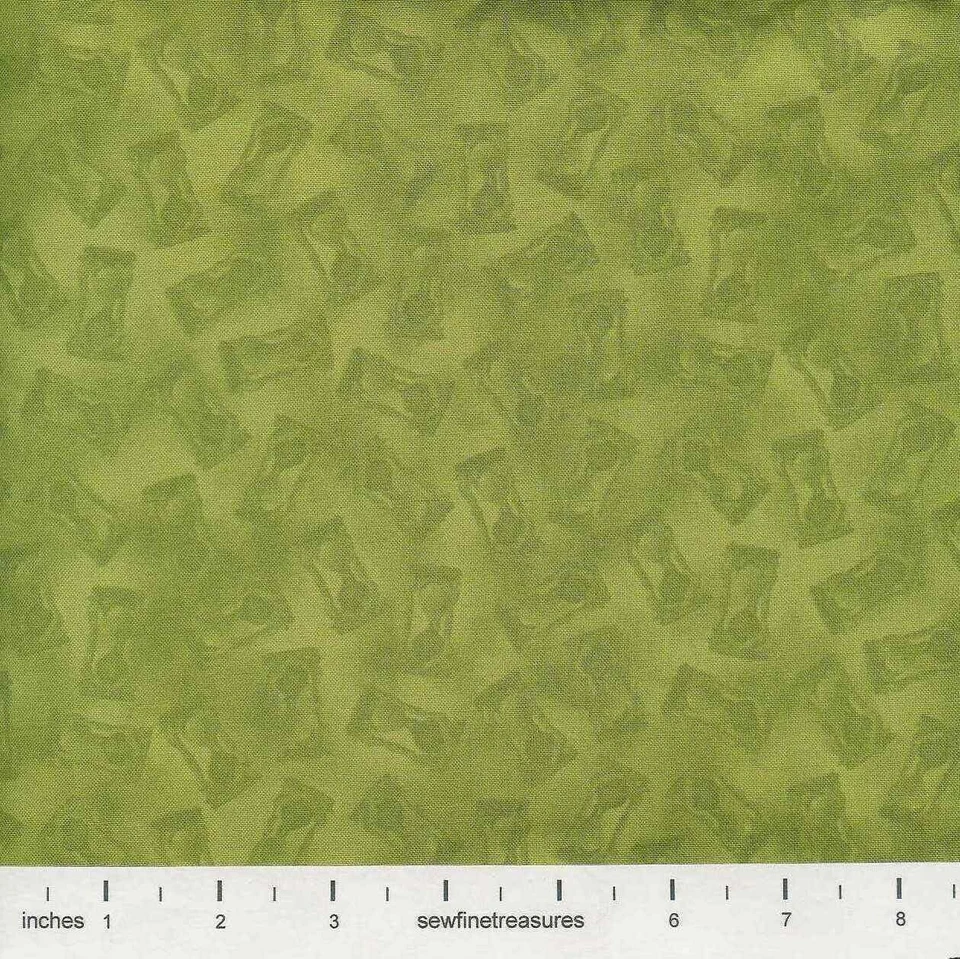 Wizard of Oz Hourglass Toss Green Light Medium OOP Fabric By the FQ - 1/4 YD - Image 2 of 4