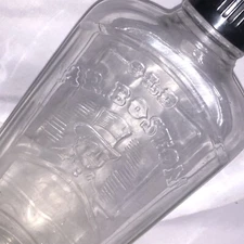 Vtg Old MR. Boston Whiskey Liquor Bottle Gentleman Top Hat Shot Glass Pint/21a