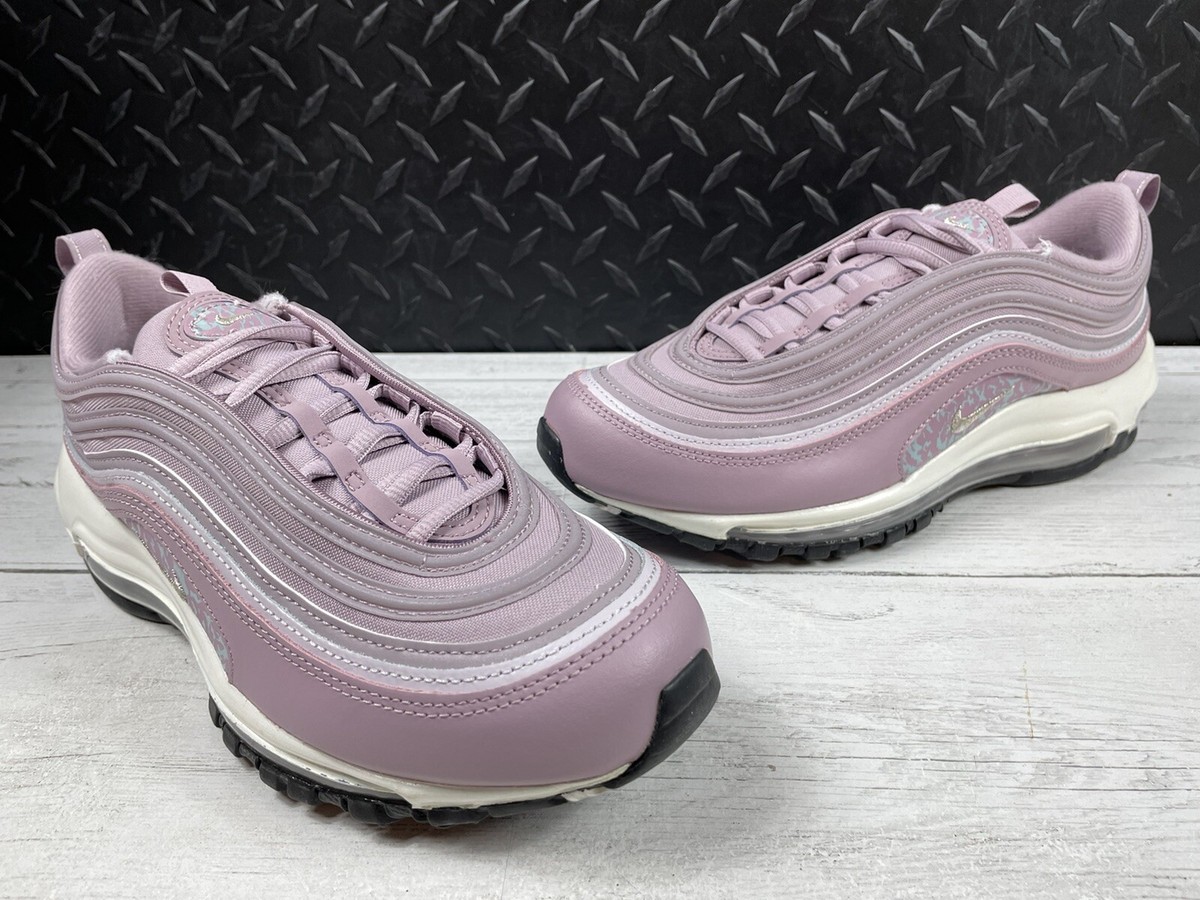 New Nike Air Max 97 Retro Plum Fog Metallic Silver Size 8.5