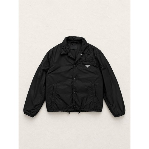 Prada Re-Nylon Blouson Coach Jacket Black Size 48 / M