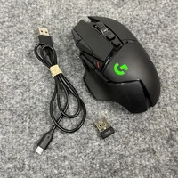 Logitech G502 LIGHTSPEED Wireless Gaming Mouse Black w/ USB Dongle Cable Tested