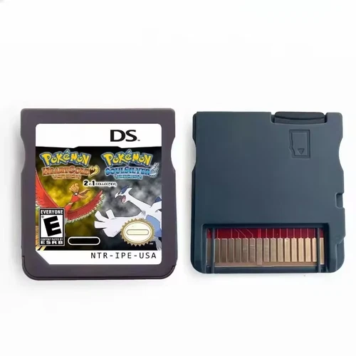 Pokemon Heartgold + Pokemon Soulsilver 2in1 Nintendo DS Cartridge Tested Working