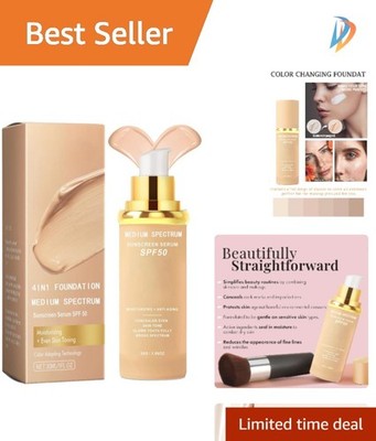 All-in-One Magic Foundation Lotion - SPF 50 Hydrating Full Coverage for All Skin