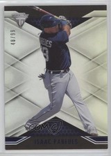 2021 Panini Chronicles Titanium Blue 48/99 Isaac Paredes #20 10s3