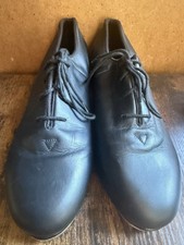 Bloch Tap-Flex Split Sole Womens 10 M Shoes Lace Up Leather Gently Used Black