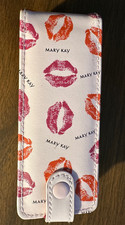 Mary Kay Pink Kisses Lipstick Case/Holder  Mirror - holds 2 lipsticks - NEW