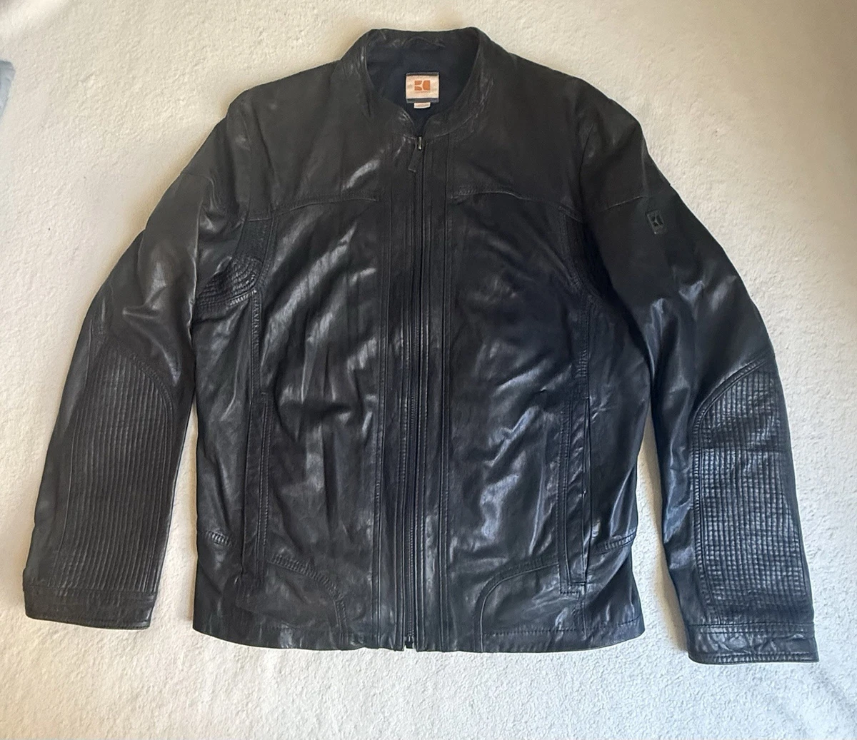 BOSS ORANGE オリーブグリーン レザーライダースジャケット Y'2 LEATHER ワイツーレザー ライダースジャケット PR-64 オリーブ 春