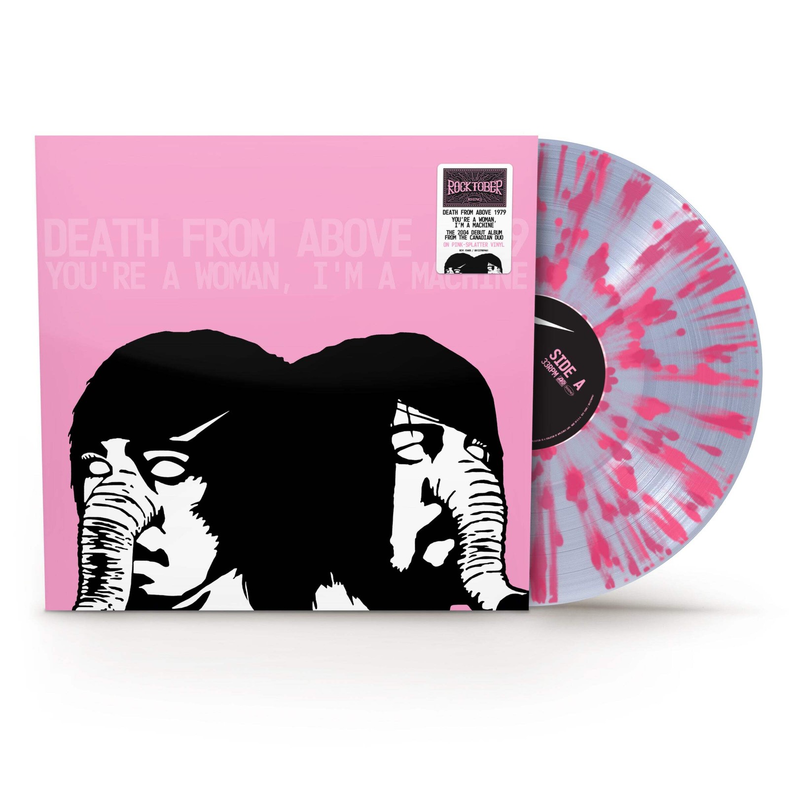 Death From Above 1979 - You're a Woman I'm A Machine Clear w Pink Splatter Vinyl