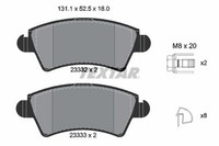 NEU - Textar 2333201 Bremsbelagsatz, Scheibenbremse FüR CitroËN Peugeot