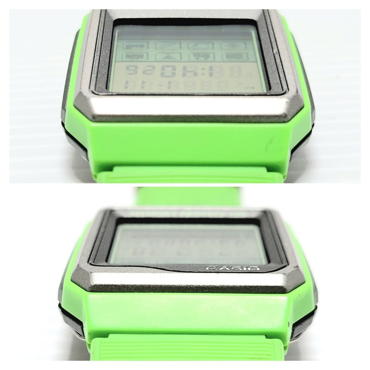 CASIO Data Bank VDB-101JIM Green Watch New Battery Tested Working 