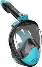 G2RISE SN01 Full Face Snorkel Mask with Detachable Camera Mount, Anti-Fog and Fo