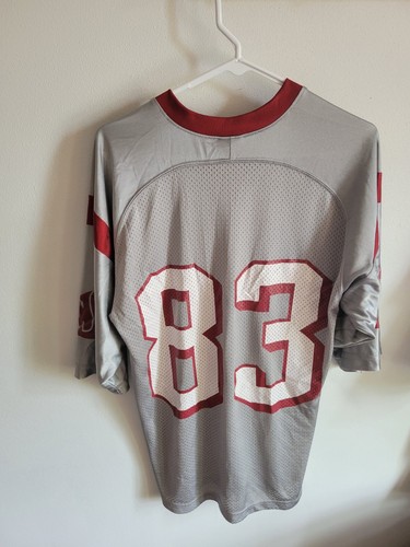 Washington State Cougar NCAA Nike Football Jersey #83 Mens Small Gray - Picture 8 of 9