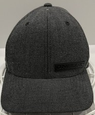 O'Neill Flexfit Hat L/XL Charcoal Herringbone Baseball Cap Men's Women's