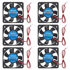 AITIAO 6pcs 5010 DC 5V Brushless Cooling Fan 50x50x10mm Silent Cooling Fan 3D...