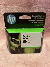 Genuine HP 63XL Black Ink Cartridge F6U64AN Date: April 2024