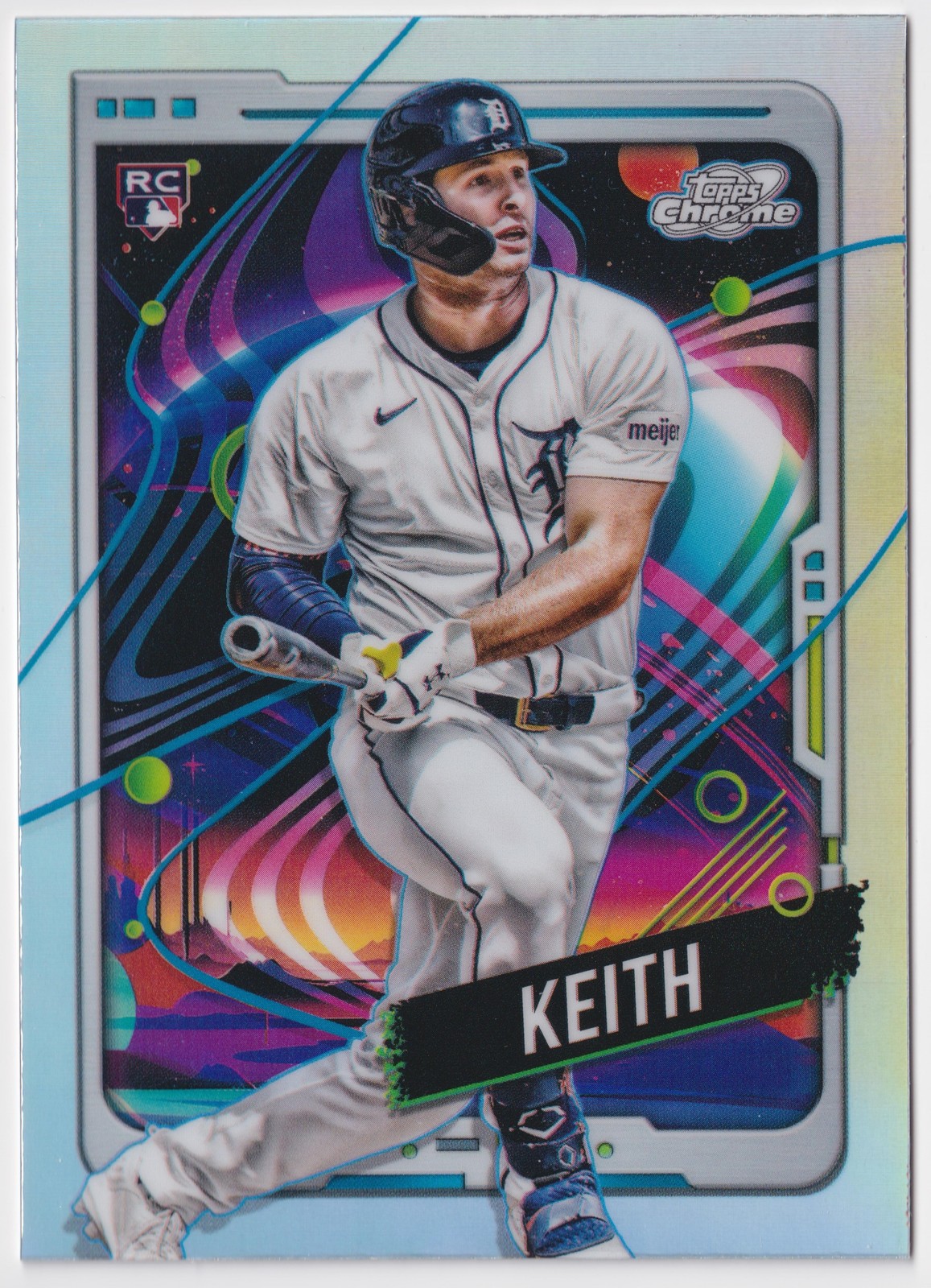 2024 Topps Chrome Cosmic Nucleus Refractor Colt Keith Rookie Detroit Tigers #195