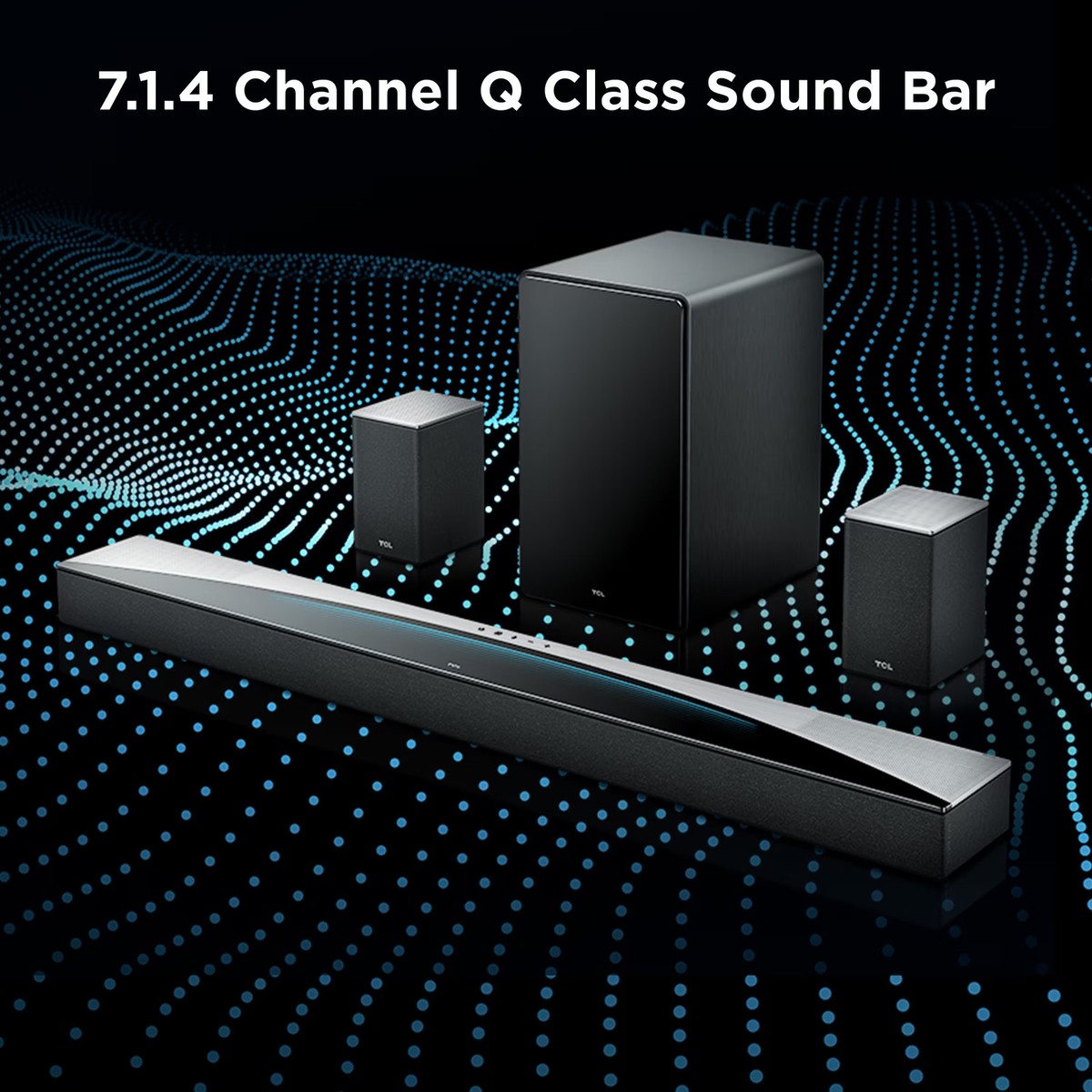 TCL - Q85H Q Class 7.1.4 Channel Sound Bar with Dolby Atmos