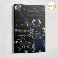 NFL Seattle Seahawks - Richard Sherman /Beastmode (Leinwanddruck)