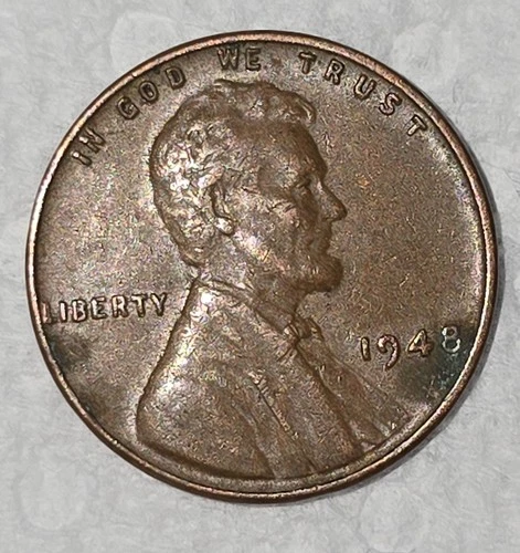 1948 No Mint Mark Lincoln Wheat Penny Cent 1C Ungraded, Circulated (KK80137A)