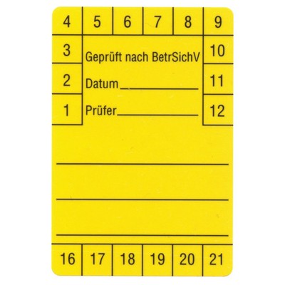 Beha-Amprobe - Kennzeichnungsmaterial Prüfetiketten FTC00001280D(VE250) 60x40mm
