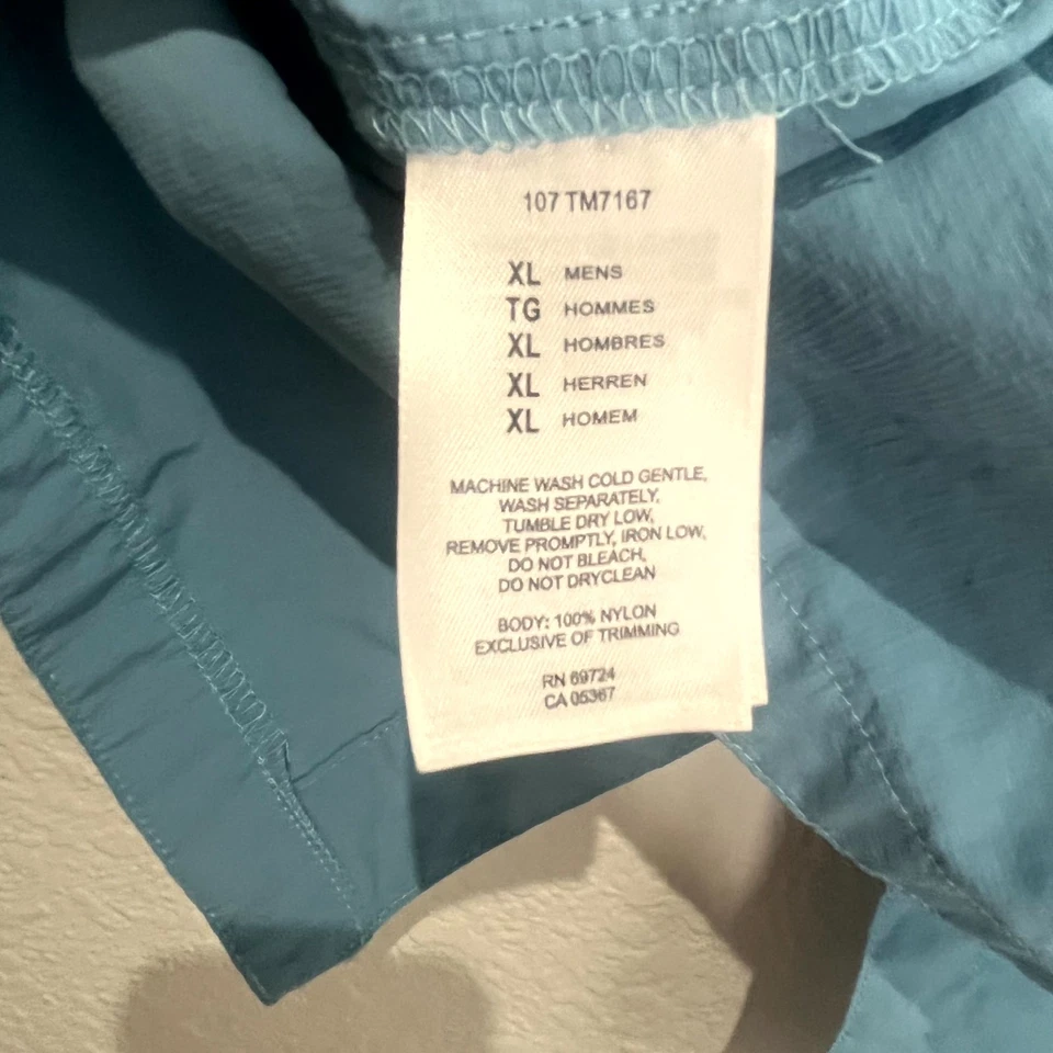 Columbia Titanium Fishing Shirt Mens XL Blue Omni Dry Mesh Lined Logo Button Up - Image 4 of 4