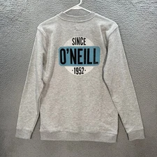 Oneill Sweatshirt Adult Medium Gray Crewneck Surfer Skater Grunge Thrasher NEW