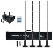 Chauvet Freedom Stick X4 Wireless Battery RF DMX Light Sticks XL Remote Fogger