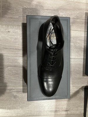 Monte Rosso Mens Lazio Black Leather Cap Toe Oxfords Size 10.5 M