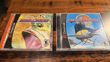 Sega Bass & Marine Fishing Dreamcast Lot - Marine New Sealed Bass CIB