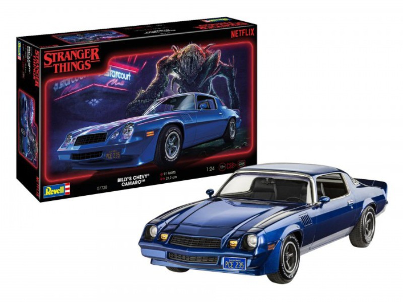 Maquette Revell Chevy Camaro Z/28 réplique officielle haut de gamme Stranger Things 1/24