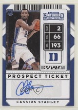 2020 Panini Contenders Draft Picks Prospect Ticket Cassius Stanley #99 Auto 1b8