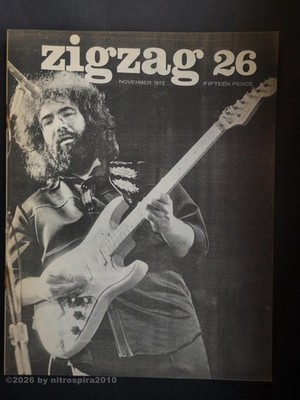 ZIGZAG 26, 1972 Hawkwind, Joe Cocker, Charlatans + Dan Hicks, Elton John ...