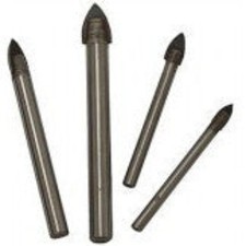 4 Piece Drill Bit Set Kit for Drilling Glass Tile Ceramic Plastic Plexiglass