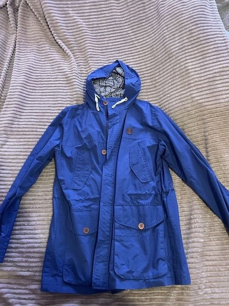Women Fred Perry Parka Navy 40