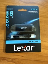 New Sealed Lexar RW310 Dual-Slot USB-A/C 3.1 GEN 1 Card Reader LRW310X-BNBNG